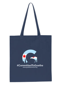 Committed To Goethe - Canvas Tote Bag
