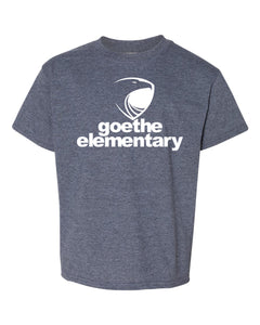 Goethe Elementary - Short Sleeve Youth T-shirt (Heather Navy)